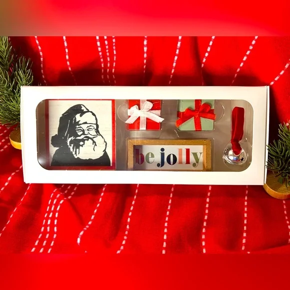 Target 🎯 “Be Jolly” 4 Count Tiered Tray Props