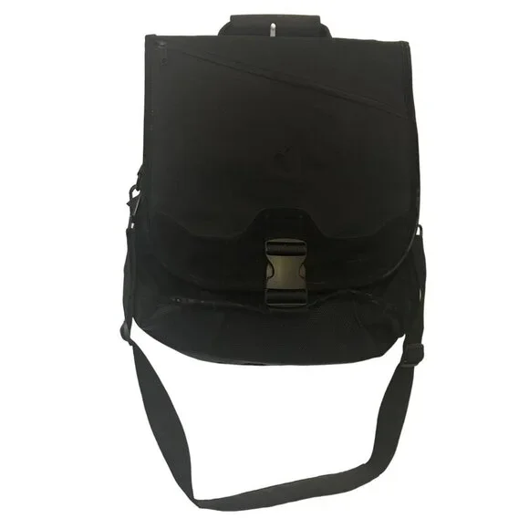 Kensington Black Apple Laptop Convertible Backpack Messenger Bag