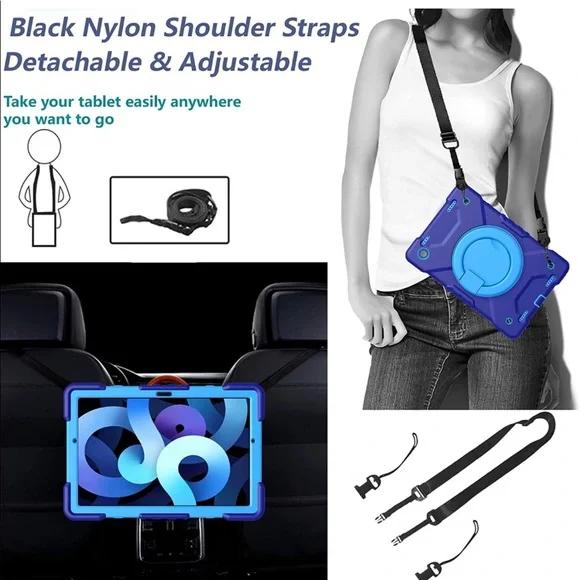 Case Samsung Galaxy Tab Shock-Proof Heavy Duty Durable Protective Rotating Stand
