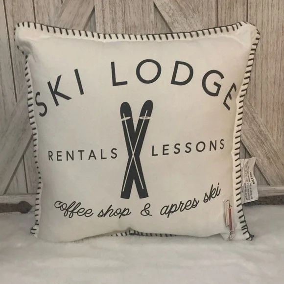 Target BP 2021 Christmas Ski Lodge Pillow