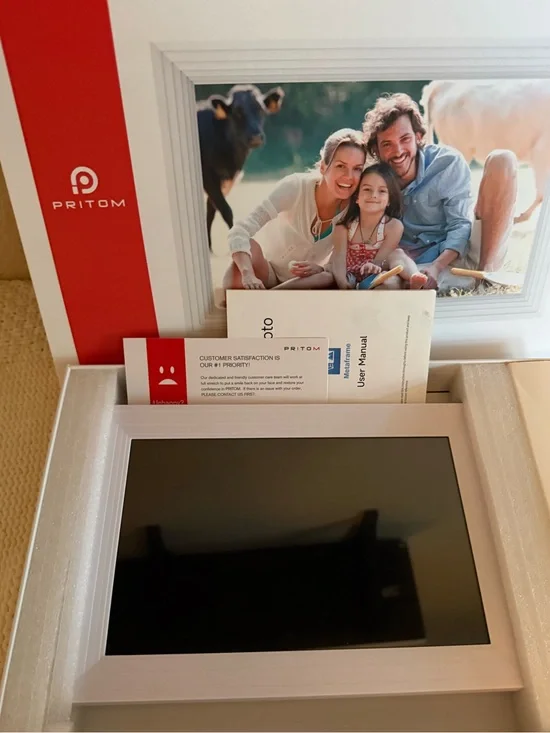 White Digital Photo Frame - 10