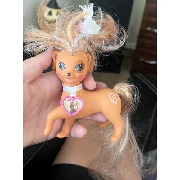 VINTAGE 1994 MATTEL‎ BARBIE PRETTY LOVIN' PETS MANDI BROWN PUPPY DOG TOY