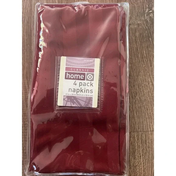 Target Casual‎ Home Red Cloth Napkins - 4 Pack, NEW