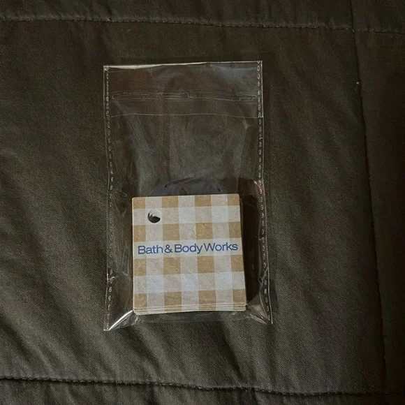 Bath & Body Works Small Cardboard Gingham Gift Tags