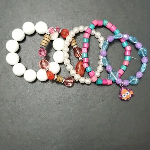Child size stretch bracelet bundle