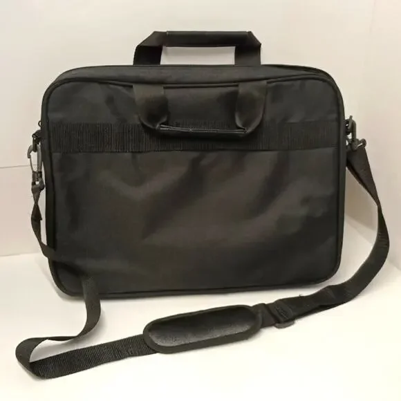 laptop briefcase case bags, classic slim spacious foam padded laptop bag EUC.
