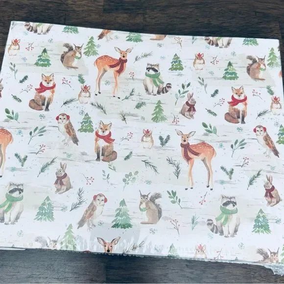 Aspen Woodland Deer Animals Christmas Holiday Gift Shirt Boxes Set