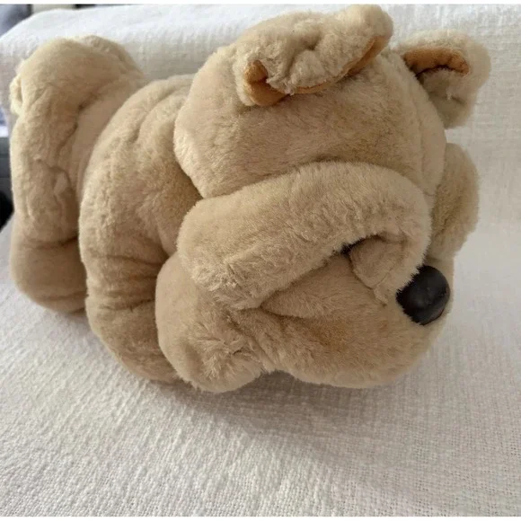 KRINKLES Plush dog Shar Pei Sharpei stuffed Animal Big DOG Vintage Toy Lovey