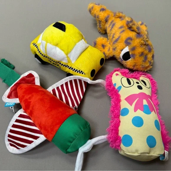 BARKBOX dog stuffie Plush Dog Toy Set bundle