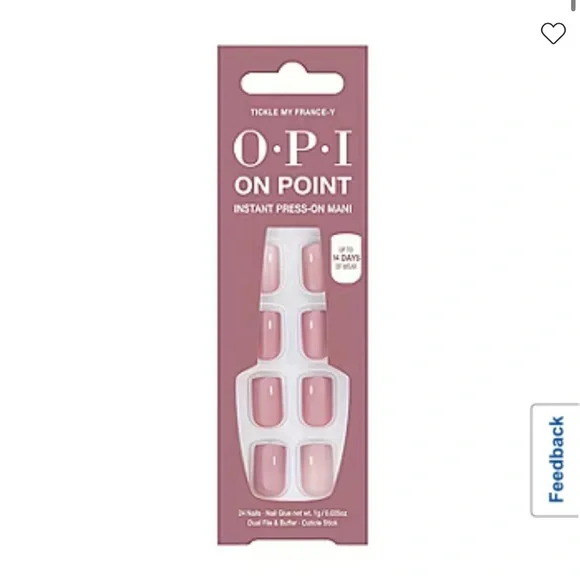 OPI On Point Press-On Nails in Tickle Me France-y