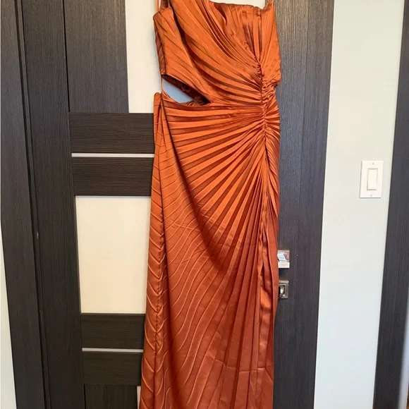 Abercrombie & Fitch Rust Satin Dress