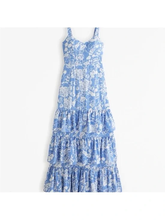 Drama Ruffle Tiered Maxi Dress NWT