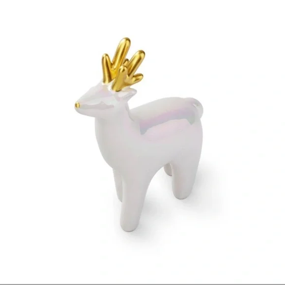 3 for $15 SALE Target Bullseye Holiday 2024 Ceramic Iridescent reindeer figural