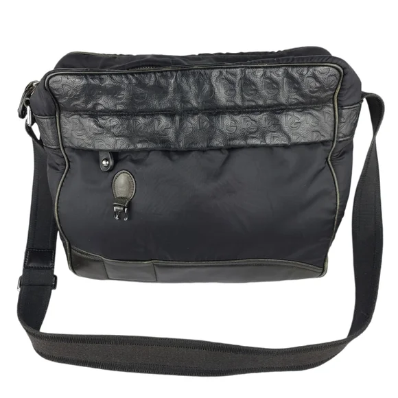 Dolce & Gabbana Nylon Leather Black Bag