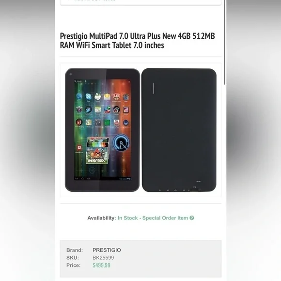 Prestigio MultiPad Ultra Plus Smart Tablet 7.0 inches