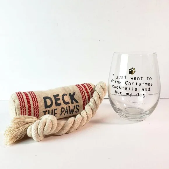 🍷🐾 Wine Glass & Dog Toy Sets - Perfect for Pet Lovers and Wine Enthusiasts! 🐶
