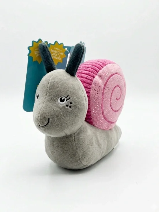 Fringe Studio Snail Mail Dog Toy with Plush with Squeaker
