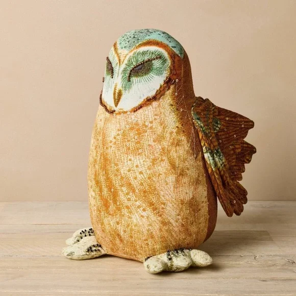 John Derian for Target 13” Beaded Owl Pillow