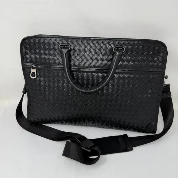NEW Intrecciato Briefcase/laptop bag/tote bag/travel bag