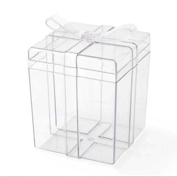 NWT Acrylic Clear Square Gift Box, Target Bullseye Playground 2025 Collection