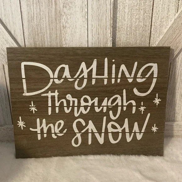 Target BP 2019 Christmas Dashing Through the Snow Hanging Sign