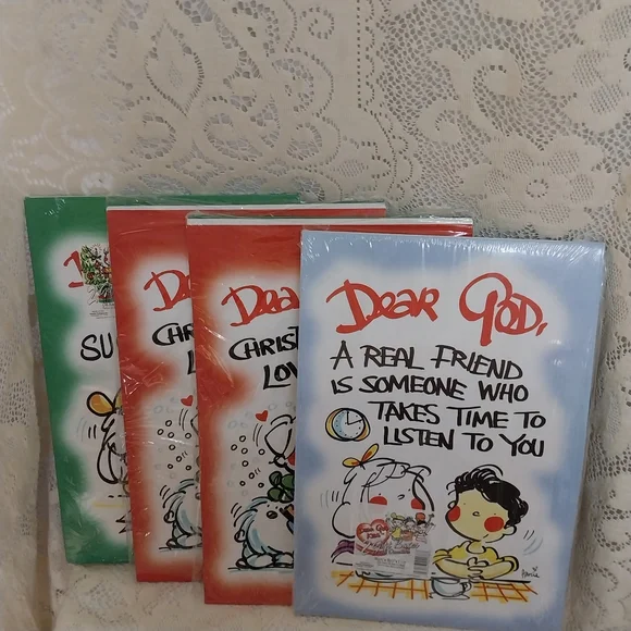 8 Boxes Vintage Dear God Kids Gift Box Set Christmas Love Real Friend Boxes