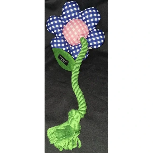 Kate Spade‎ Doggy Flower Toy, Blue, White and Pink, 15