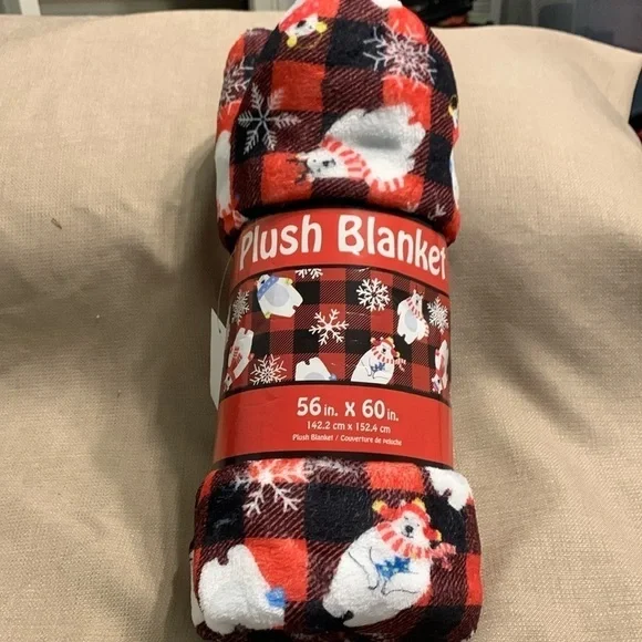 I Scream Beary Holiday Plush Blanket