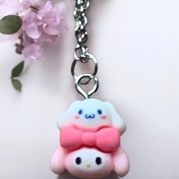 My Melody & Cinnamoroll Necklace Hello Kitty Family Sanrio