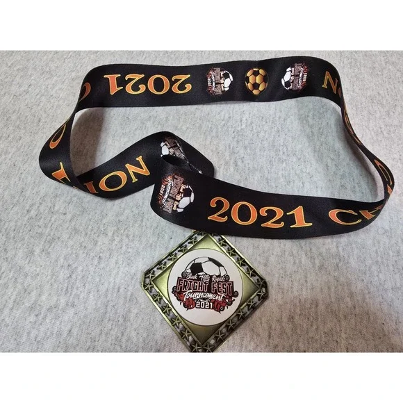 2021 Black Hills Rapids Fright Fest Tournament Metal On Lanyard