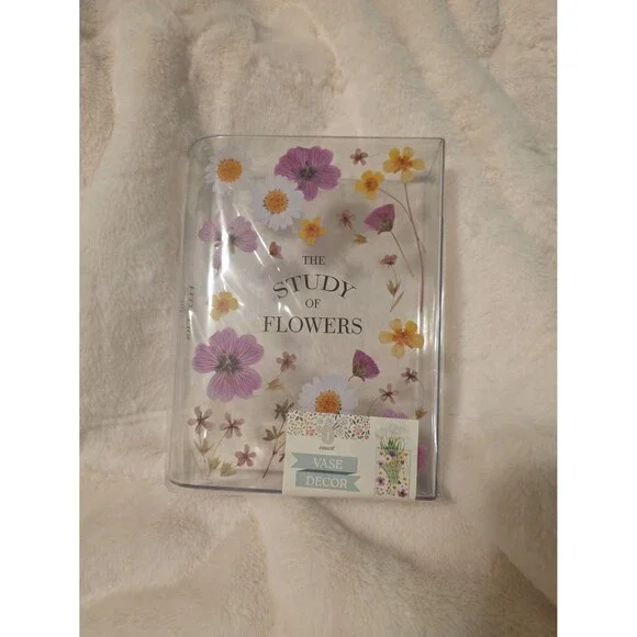 Target Bullseye Playground Acrylic Book Vase THE STUDY OF FLOWERS 2025 8” NEW