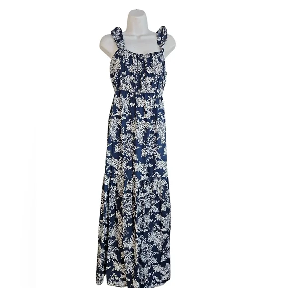 Abercrombie & Fitch Navy Floral Maxi Dress