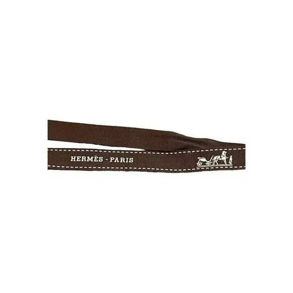 Authentic Classic Brown Hermes Packaging Ribbon 6’ Gift Wrapping Present 2 yard