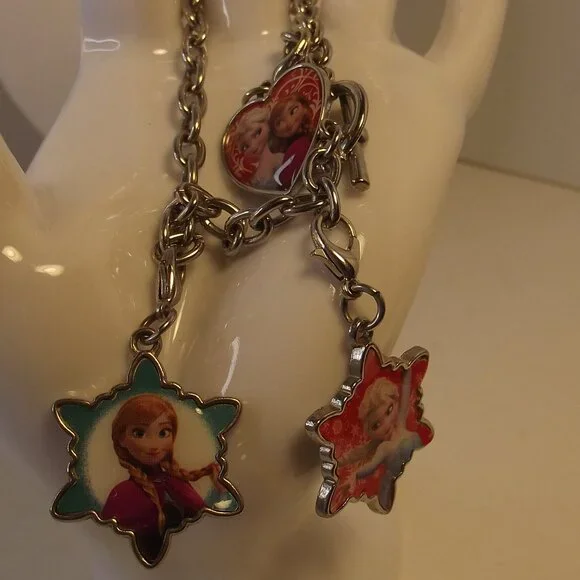 Disney Charm Bracelet - Removable Charms from Frozen - Elsa & Ana