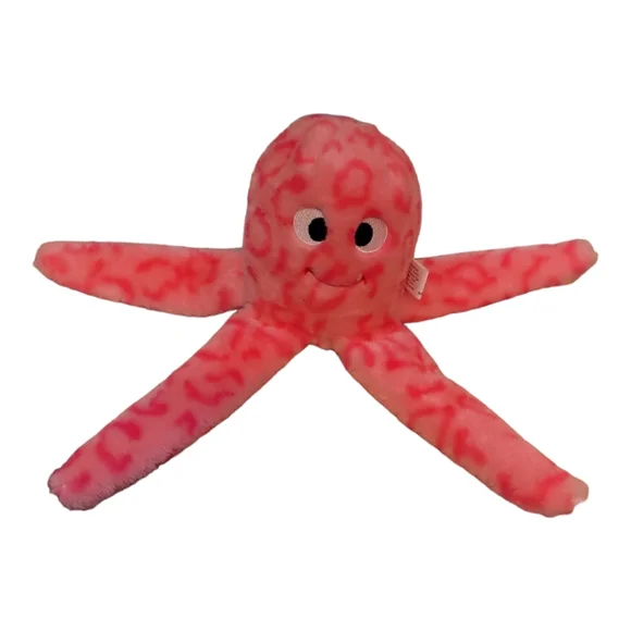 ZippyPaws Pink Octopus Plush Dog Toy Squeaky