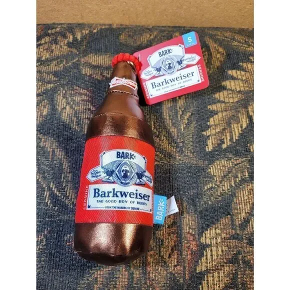 Bark Barkweiser Bottle Dog Toy Size Small 0 - 20 Pounds  NWT