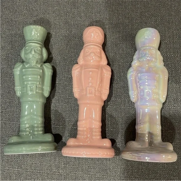 Target Bullseye Playground 6.5” Small Nutcracker Set Green Pink white 2023