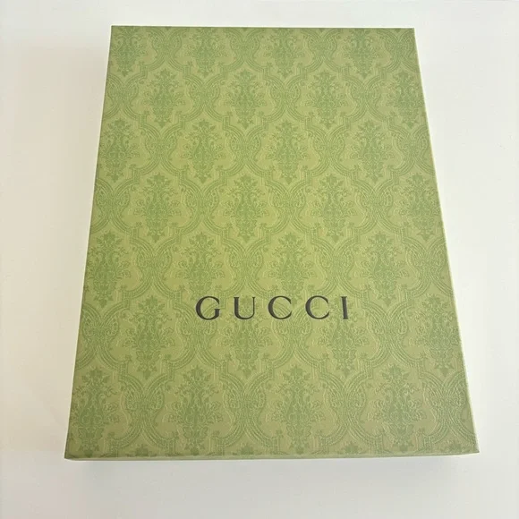 Gucci Olive Green Patterned Gift Box