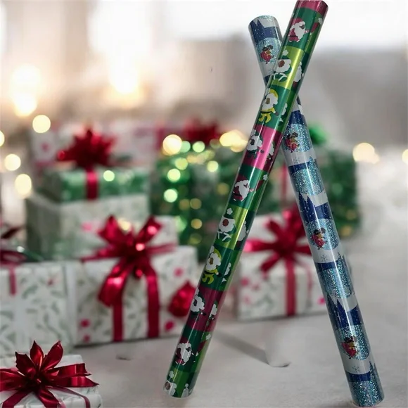 Black Paper Party Festive Wrapping Papers