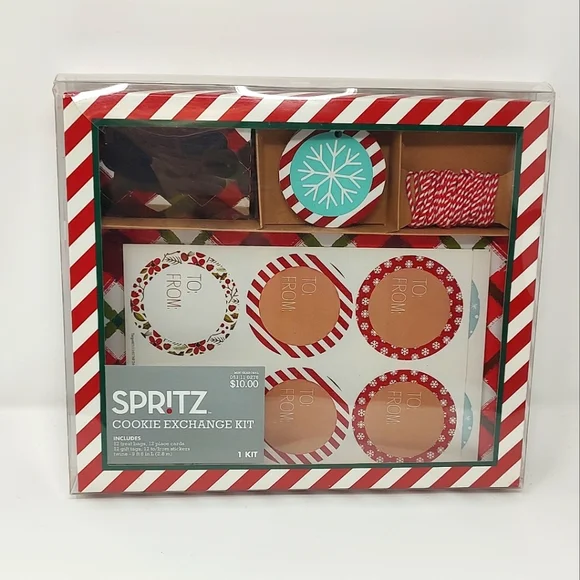 NEW Spritz Party Supplies Kit 12 Treat Bags Place Cards Gift Tags Stickers Twine