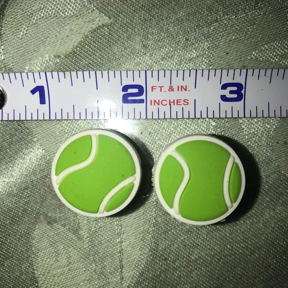 Tennis Ball‎ Green Sport Shoe Charms