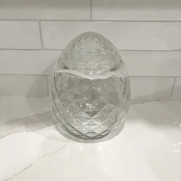 ✨NEW🌷Target Bullseye Playground 2024 Jeweled Glass Egg Jar Container🐣