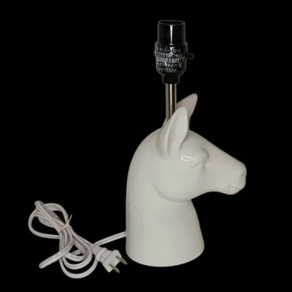 Llama Alpaca White Ceramic Table Lamp From Target 12