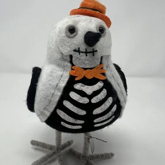 Target Hyde‎ & Eek 2020 Featherly Friends BONESY Halloween Skeleton Fabric Bird