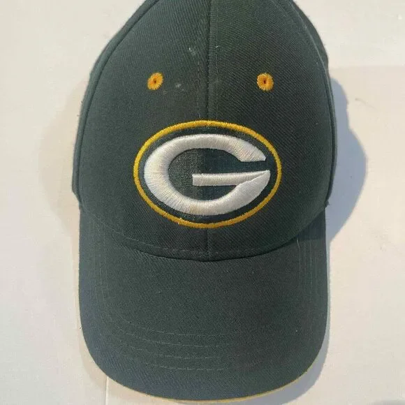 NFL Fan Favorite Kids Adjustable Green‎ Bay Packers Green Hat Cap