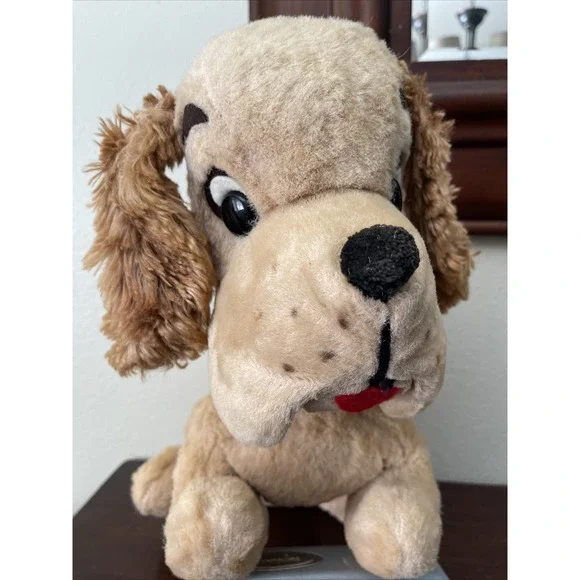 Vintage Stuffed Animal Plush‎ Dog Toy Master 1960s Cocker Spaniel Hound AS IS