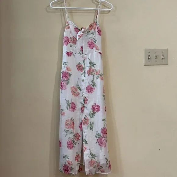 Abercrombie and Fitch Floral Button Down Maxi Dress