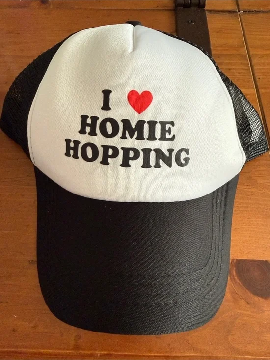I ♥ Homie Hopping Black & White Trucker Hat