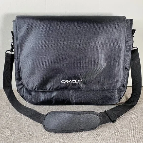 Oracle Laptop Messenger Bag Black Logo 16