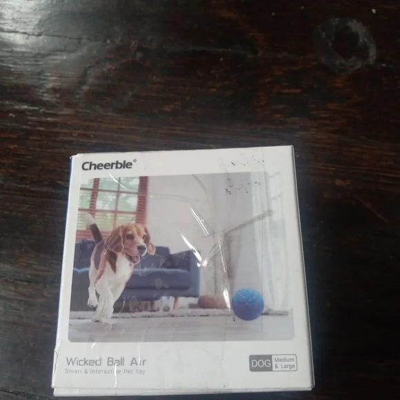 New Material】Cheerble Smart Interactive Dog Toy, Wicked Ball AIR, Blue